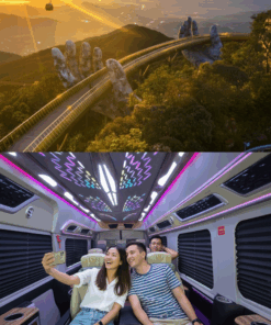 Da Nang Airport to Ba Na Hills with Dcar Limousine 9 Seats